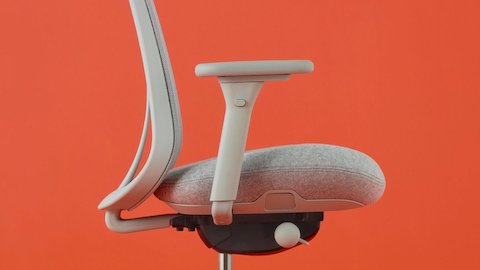 Close-up of the Lino Chair's side profile.