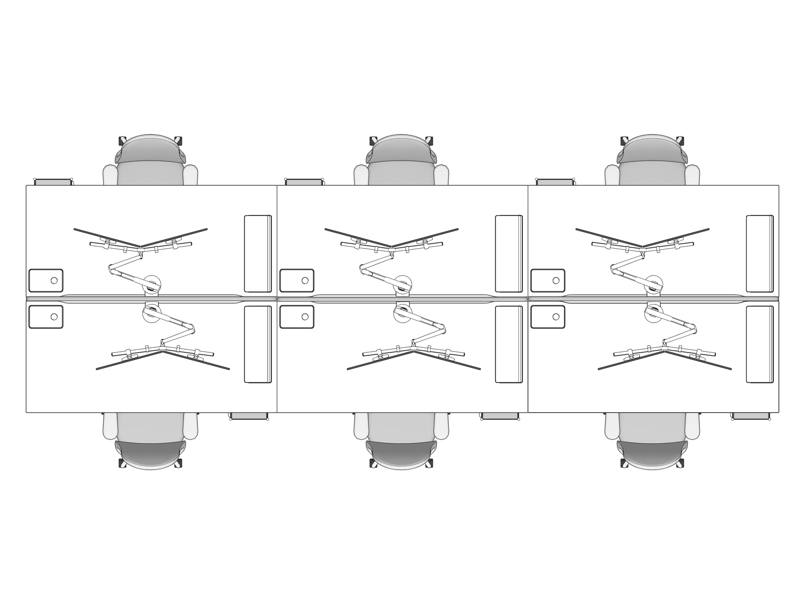 A line drawing viewed from above - Hive 402 EUR