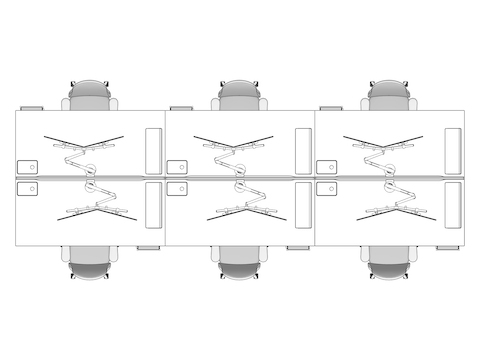 A line drawing viewed from above - Hive 402 EUR
