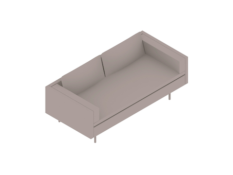 A generic rendering - Bolster Settee