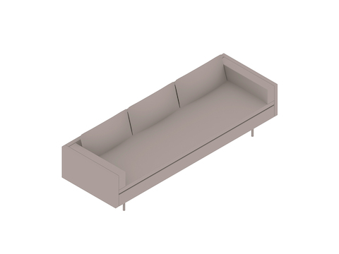 A generic rendering - Bolster Sofa