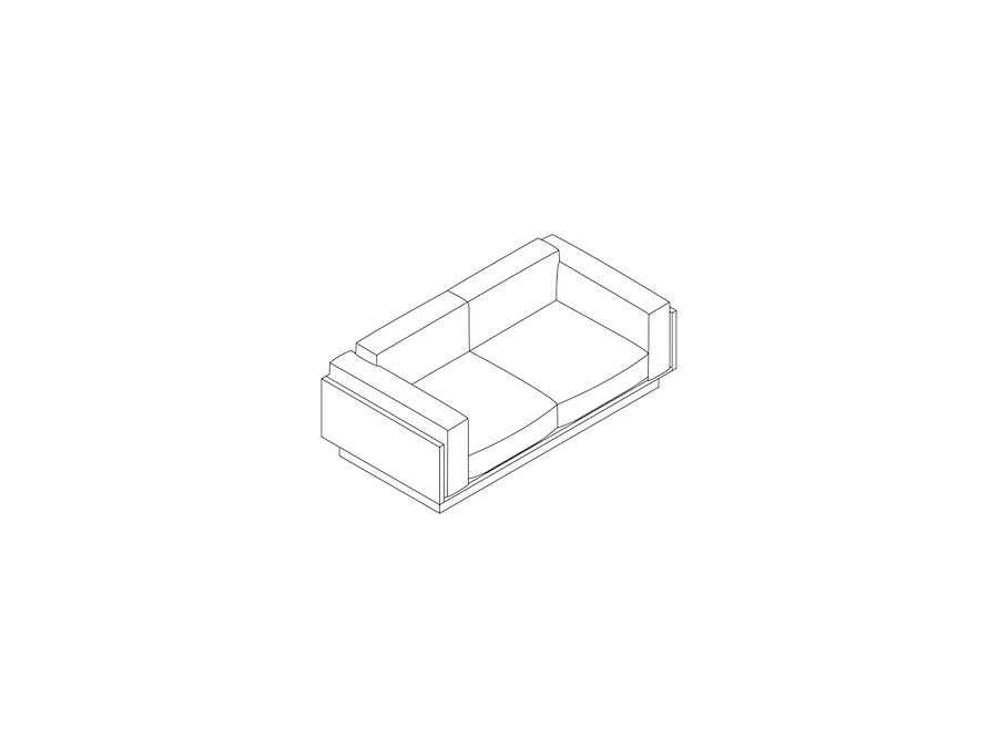 A line drawing - Pawson Drift Sofa