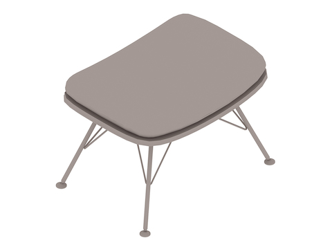 A generic rendering - Striad Ottoman–Wire Base