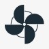 Icon of a fan to communicate airflow.