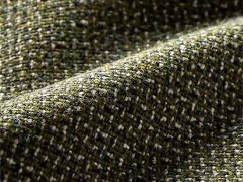 A Main Line Twist fabric swatch in green.