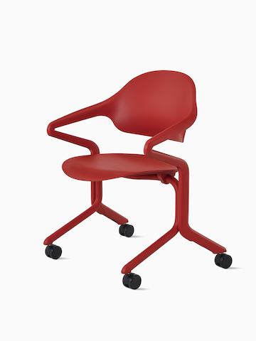 Front-angle view of a Fuld Nesting Chair in Canyon.