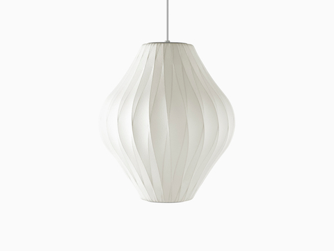 A large Nelson Pear CrissCross Bubble Pendant lamp.