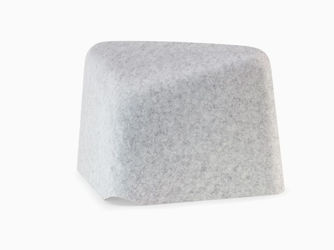 Grey OE1 Personal Hoodie, viewed from a rear angle.