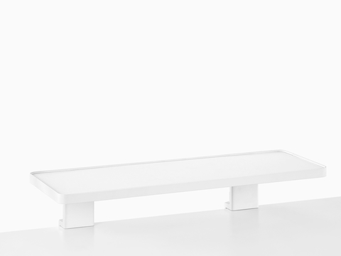 A low, long Ubi Attached Shelf.