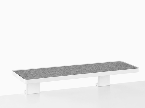 A low, long Ubi Attached Shelf.