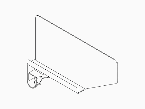 A line drawing of an OE1 Boundary Screen.