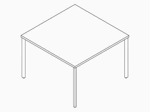 Line drawing of an OE1 Project Table.