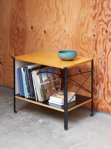 An Eames Storage Unit 1x1 in Jesse Schlesinger's studio.