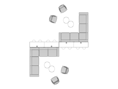 A line drawing viewed from above -Landing 022 EUR