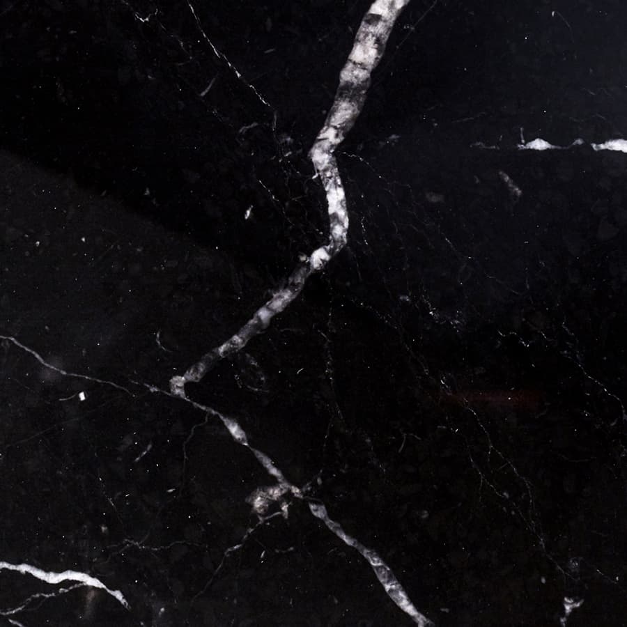 A swatch of a black marble finish.