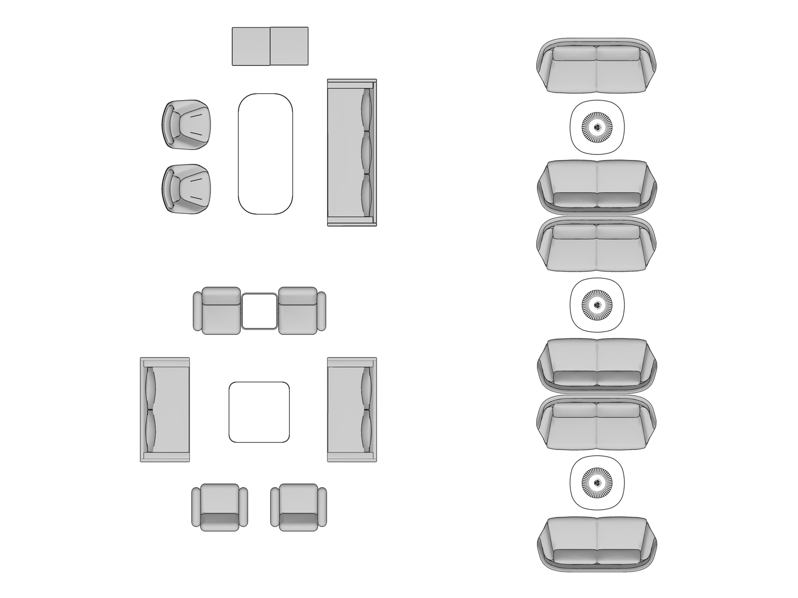 A line drawing viewed from above -Plaza 028 EUR