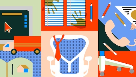 Working from home snapshot by Elena Boils