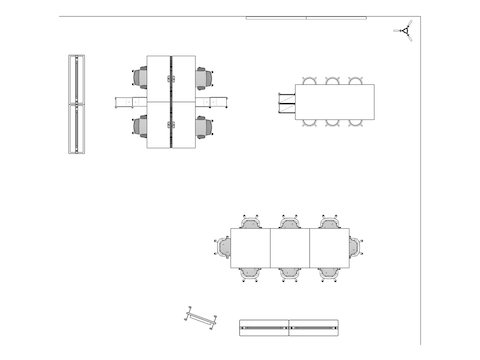 A line drawing viewed from above -Workshop 035 EUR
